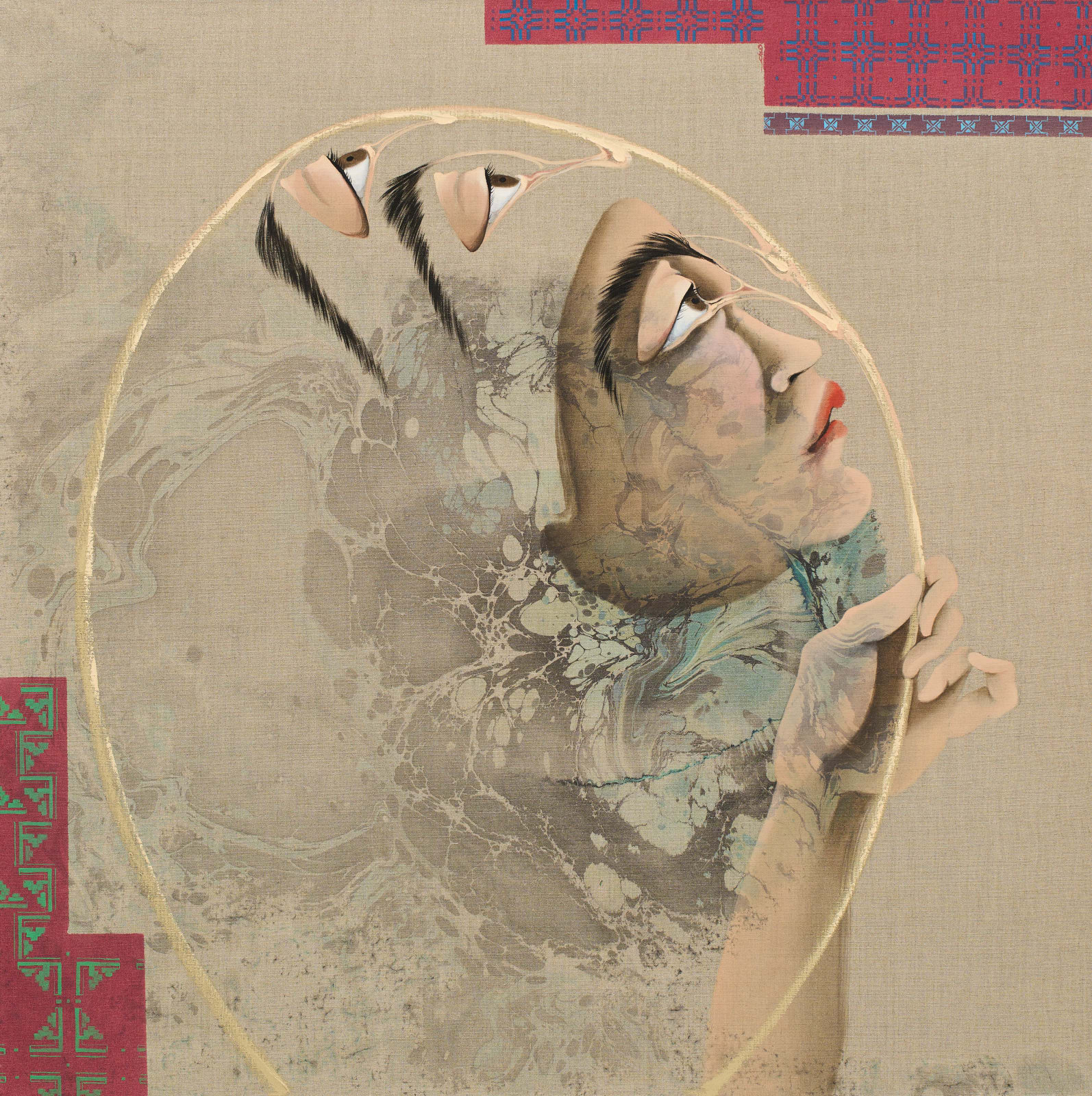 Hayv Kahraman, Look Me in the Eyes, No. 6, 2023