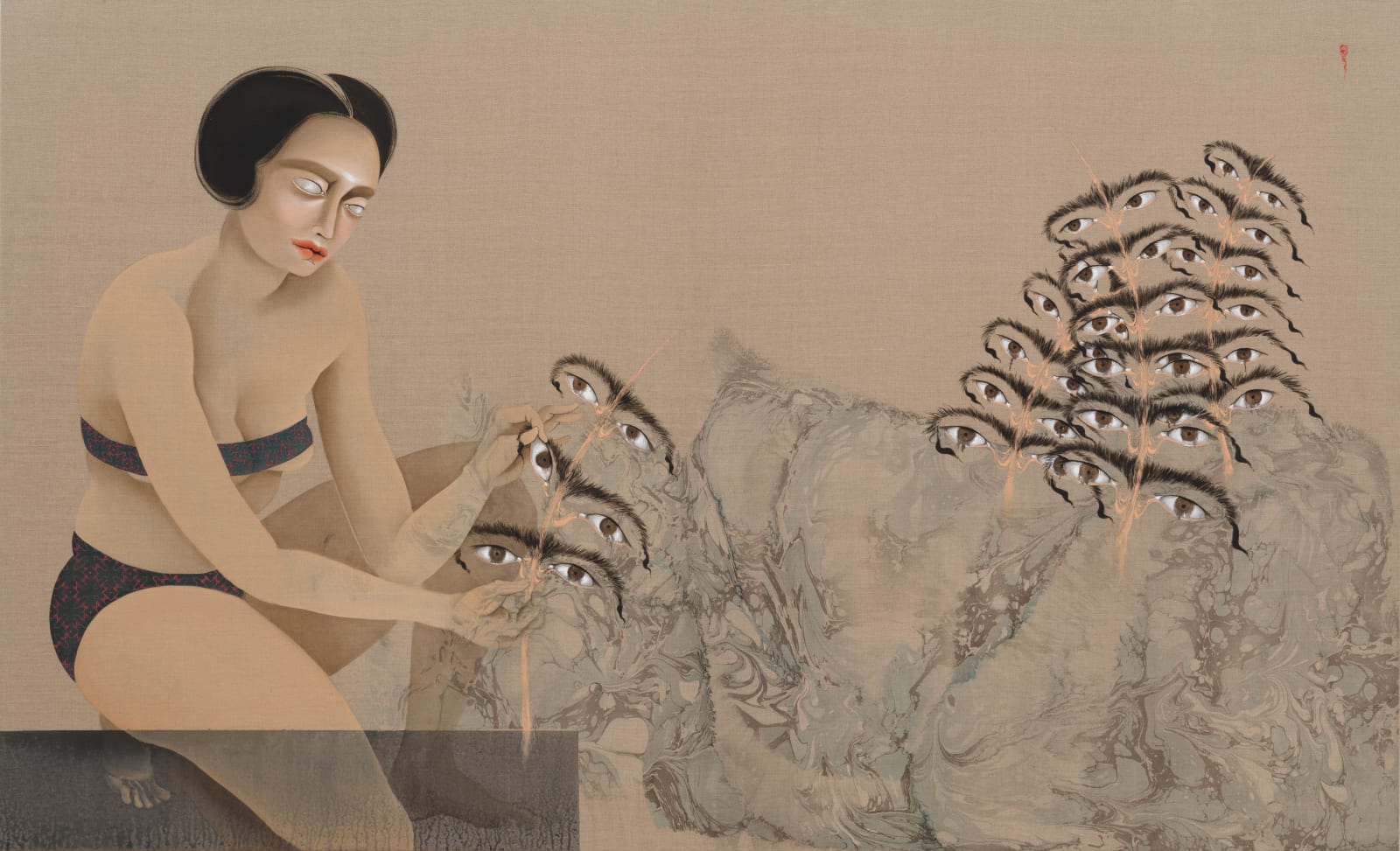 Hayv Kahraman, Plucked, 2024