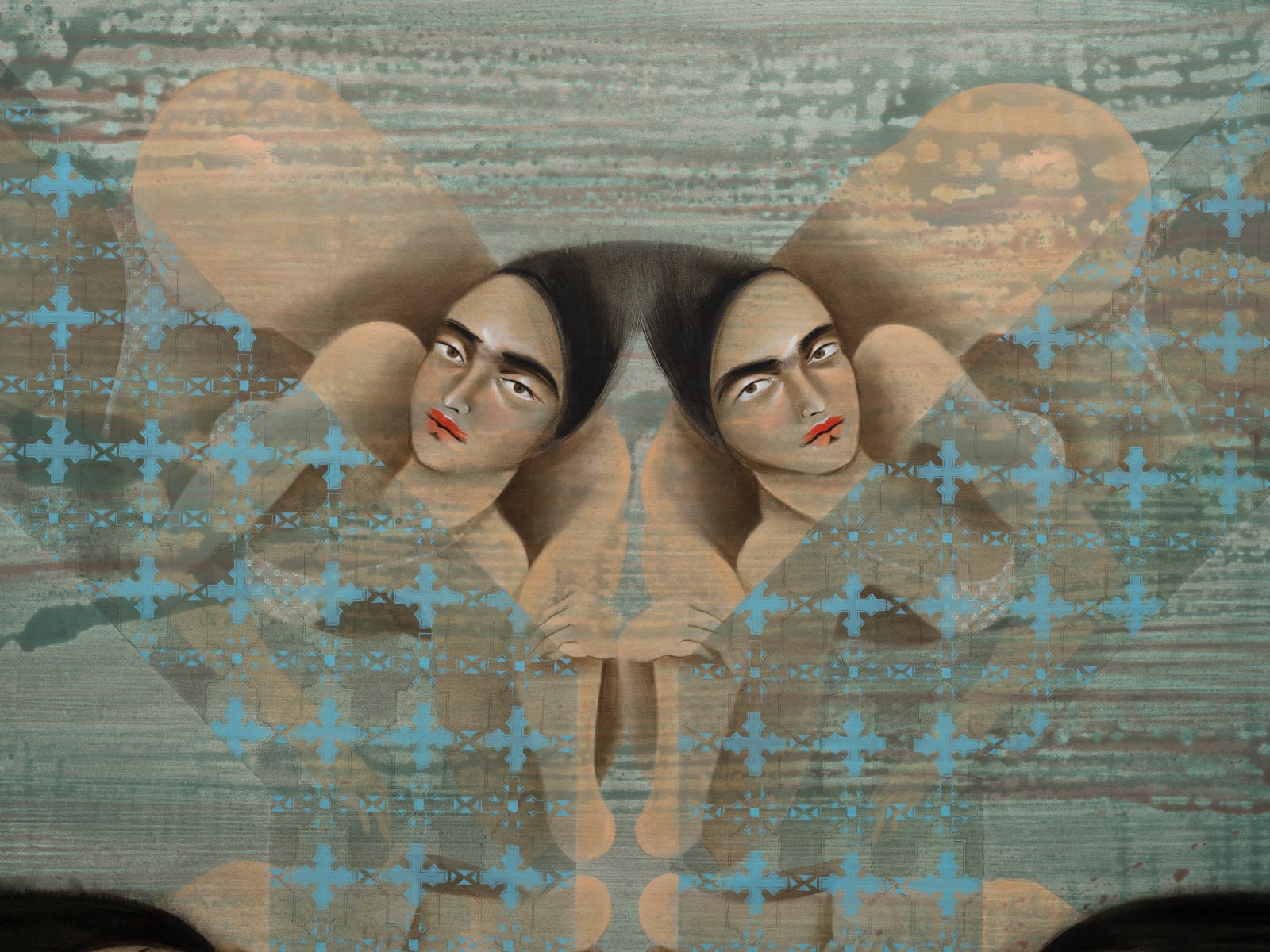 Hayv Kahraman, Draped by Antibody, 2021