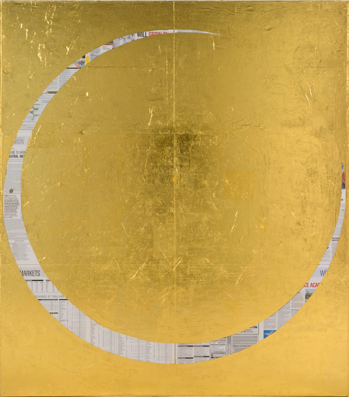 Rirkrit Tiravanija, untitled 2017 (eclipse of the soul) (nation: april 1, 2009), 2017
