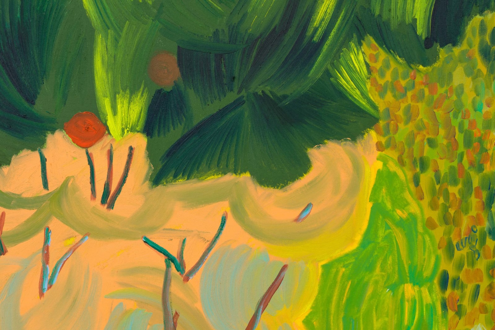 Shara Hughes, Growing Pains, 2022