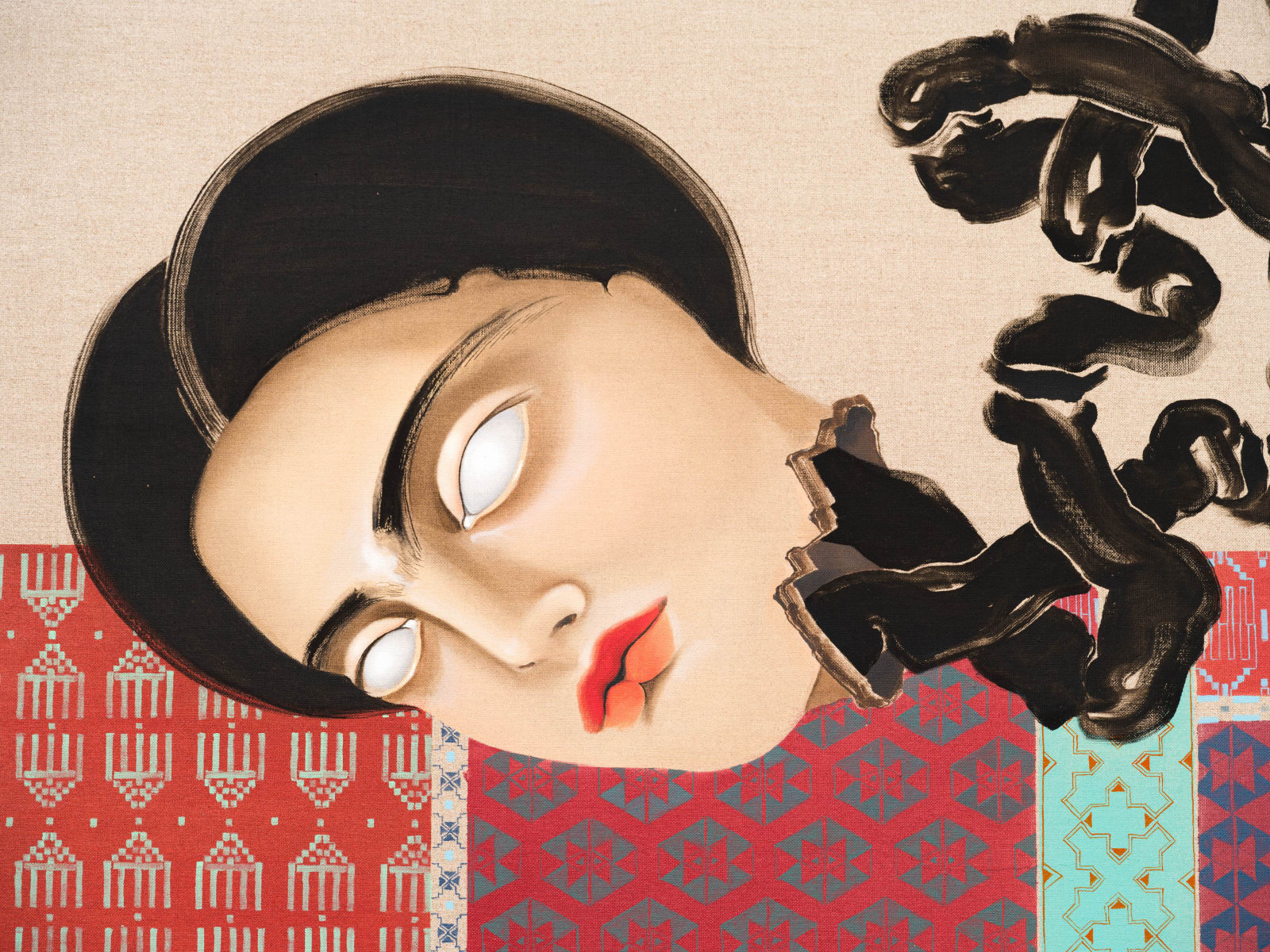 Hayv Kahraman, NeuroBust no.5, 2022