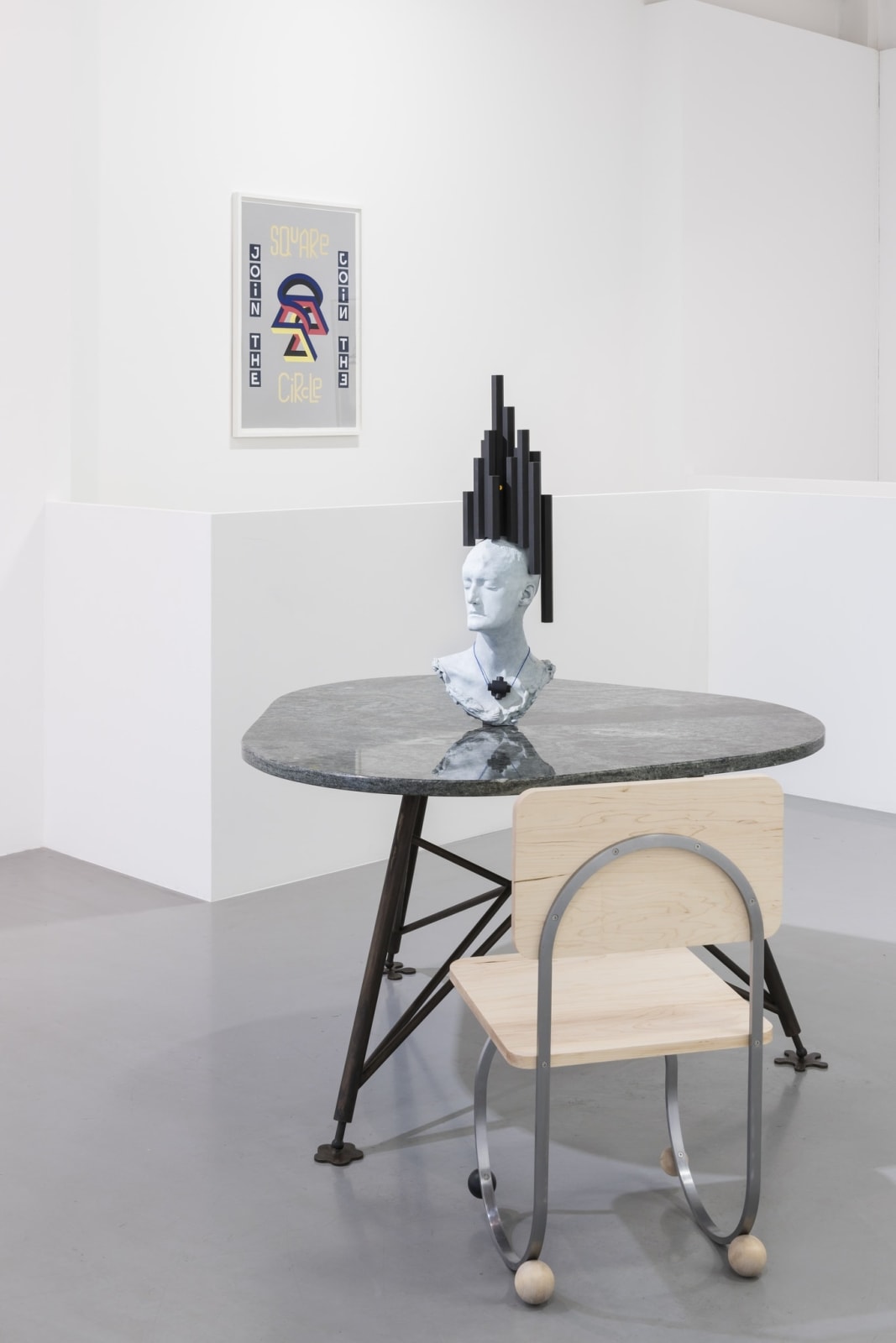 Charles Avery, Untitled (Triangle Table), 2016
