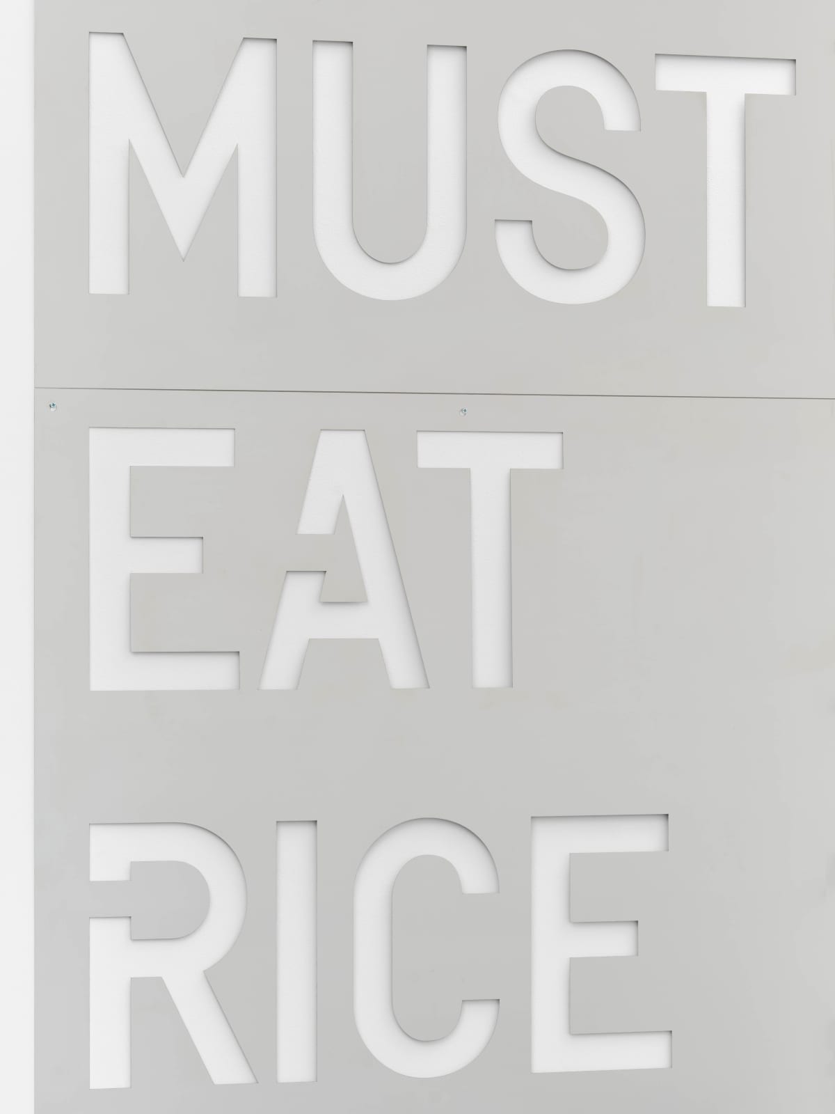 Rirkrit Tiravanija, untitled 2018 (asians must eat rice), 2018
