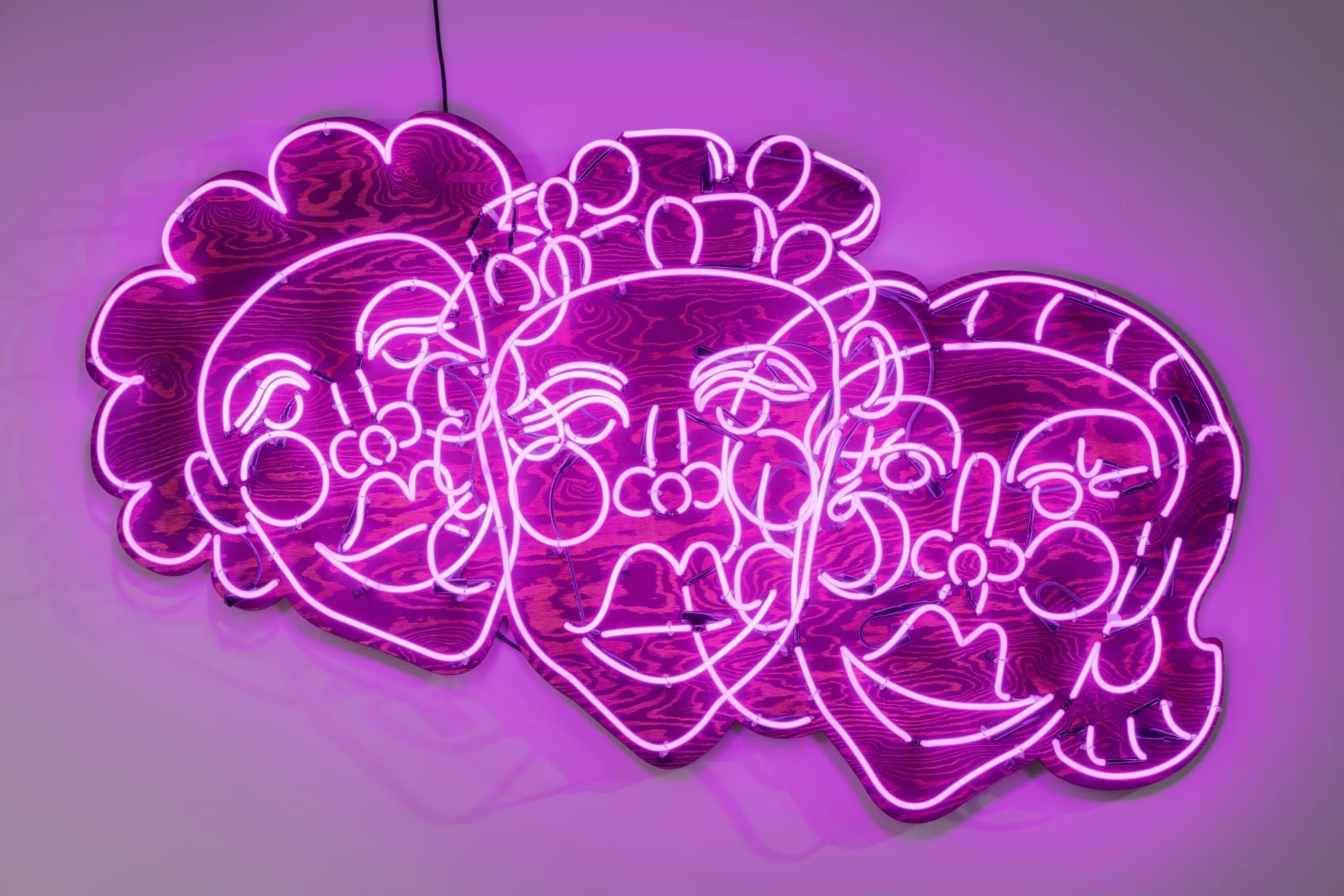 Tschabalala Self, Wash N' Set [Pink], 2019