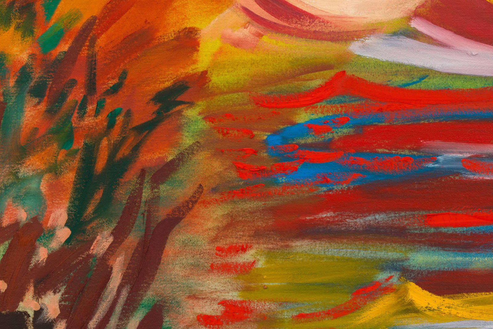 Shara Hughes, Collide, 2022