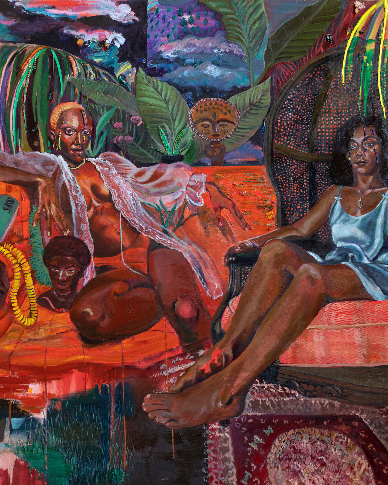Gisela McDaniel, Complex Faces, 2020