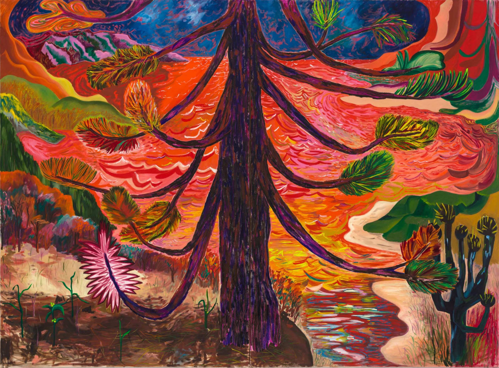 Shara Hughes, Collide, 2022