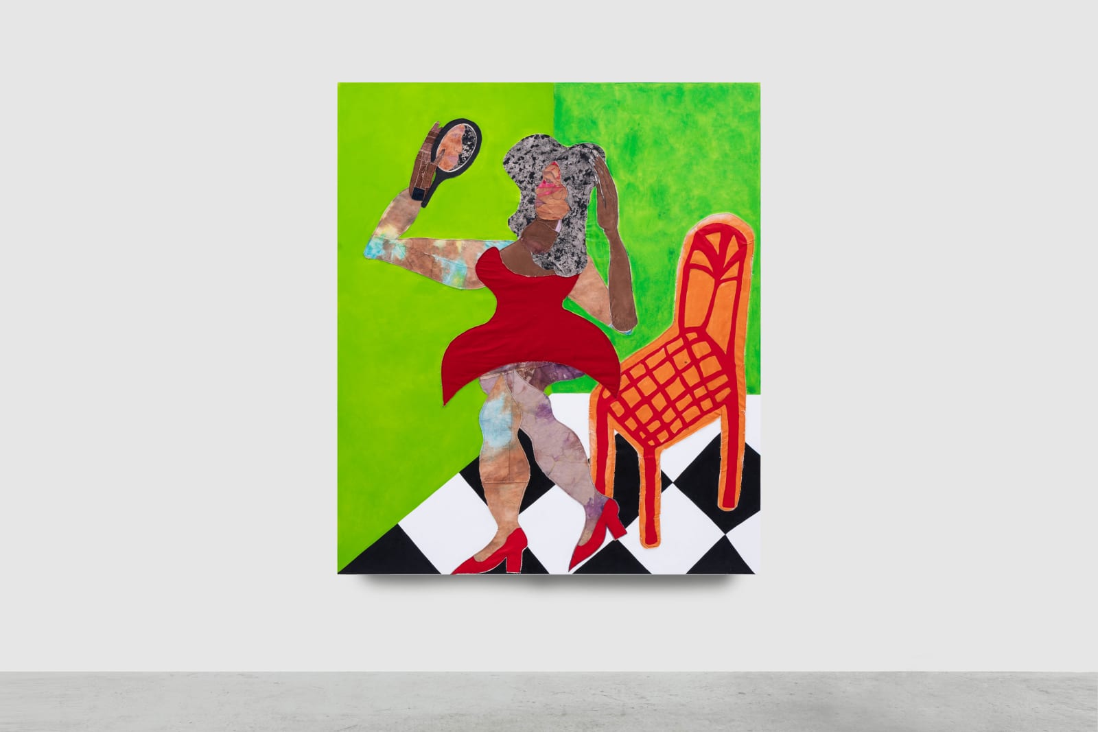 Tschabalala Self, Looking Glass, 2023