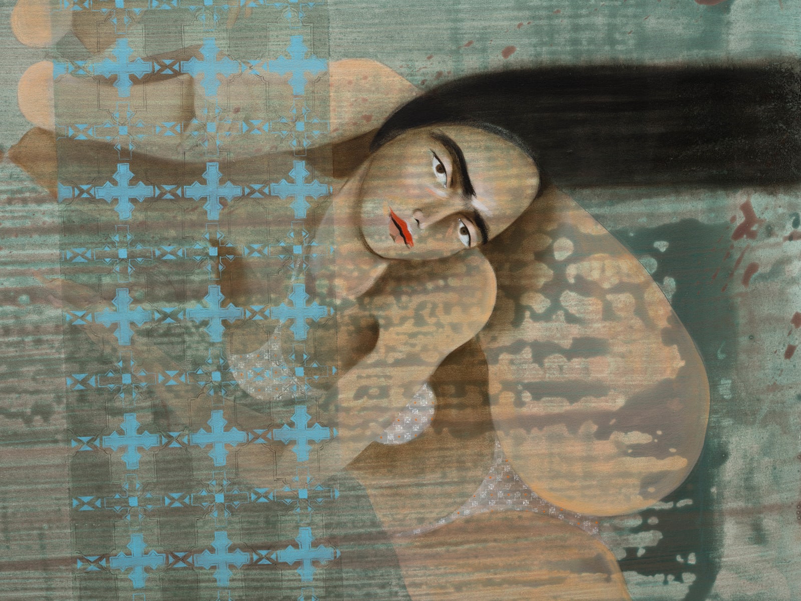 Hayv Kahraman, Draped by Antibody, 2021