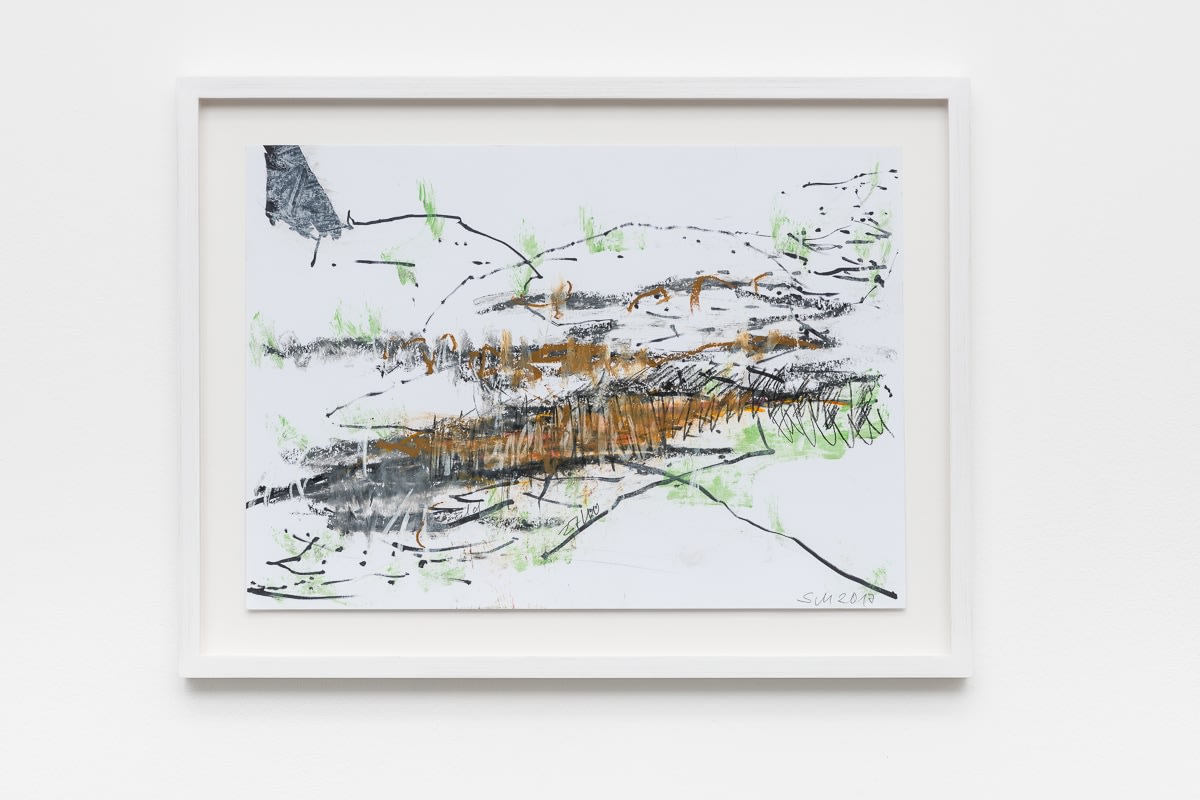 Sabine Moritz, Field I (brown/green), 2017