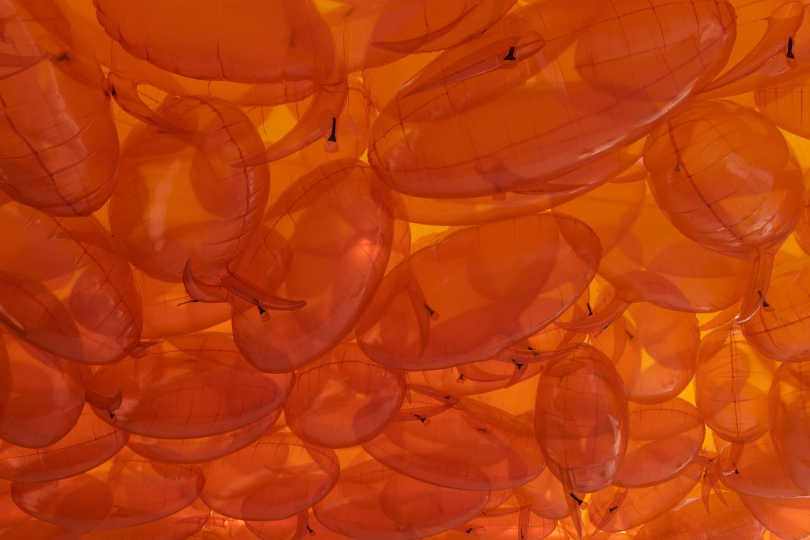 Philippe Parreno, Speech Bubbles (Transparent Orange), 2016