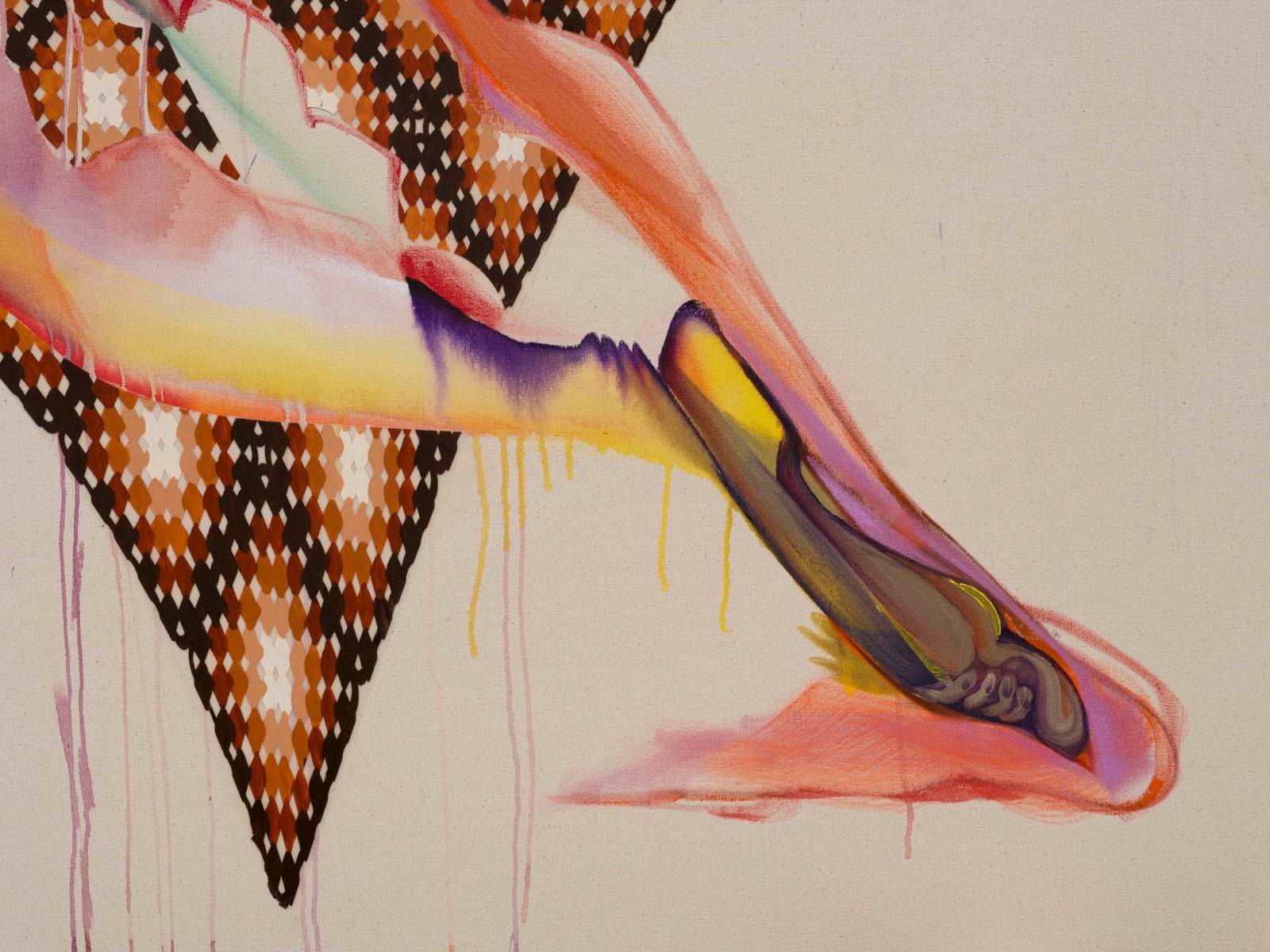 Christina Quarles, (Stretch Lil' Cat) Try N' Wake Up, 2024