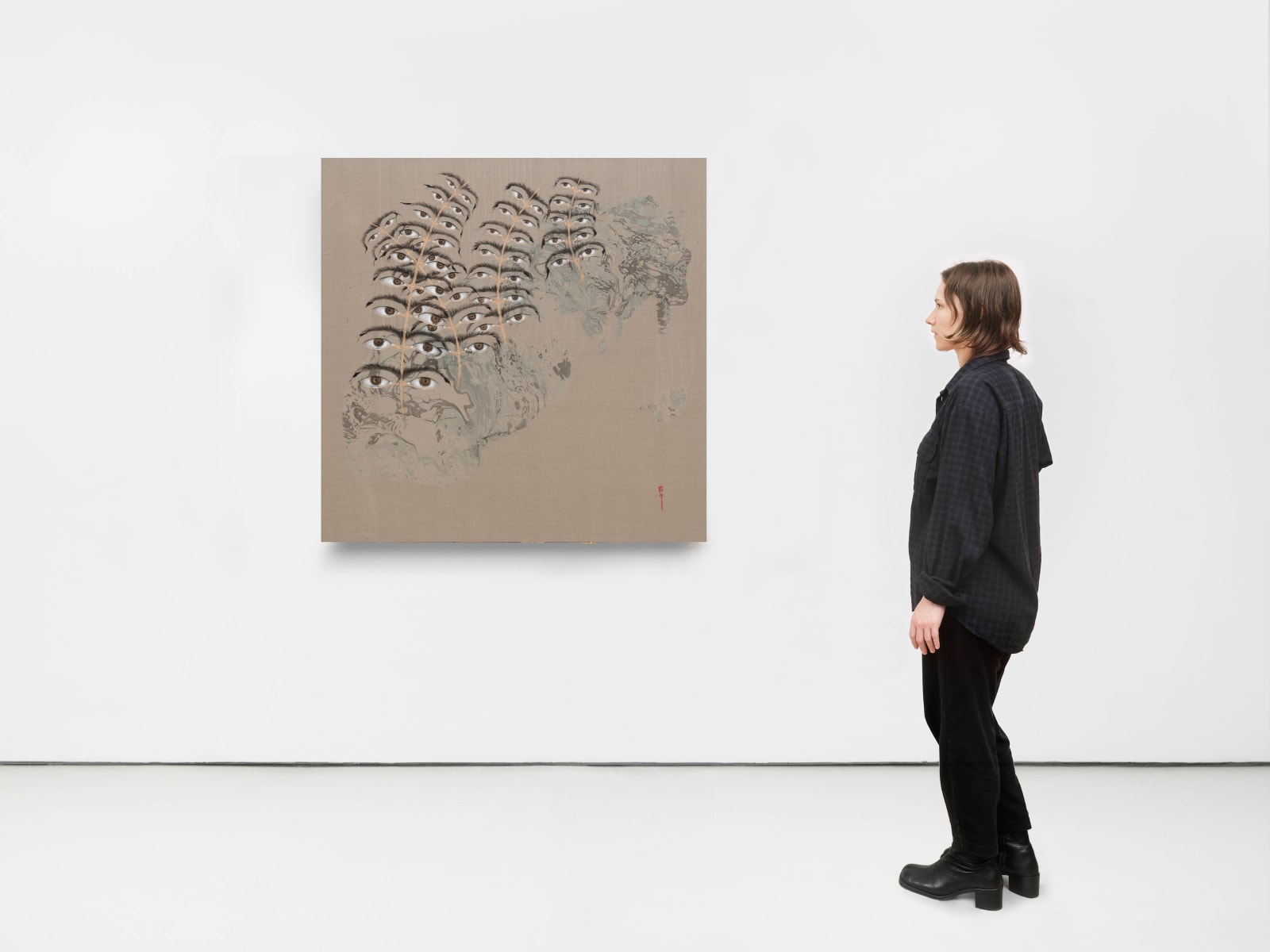 Hayv Kahraman, Eyebrow Field, 2024