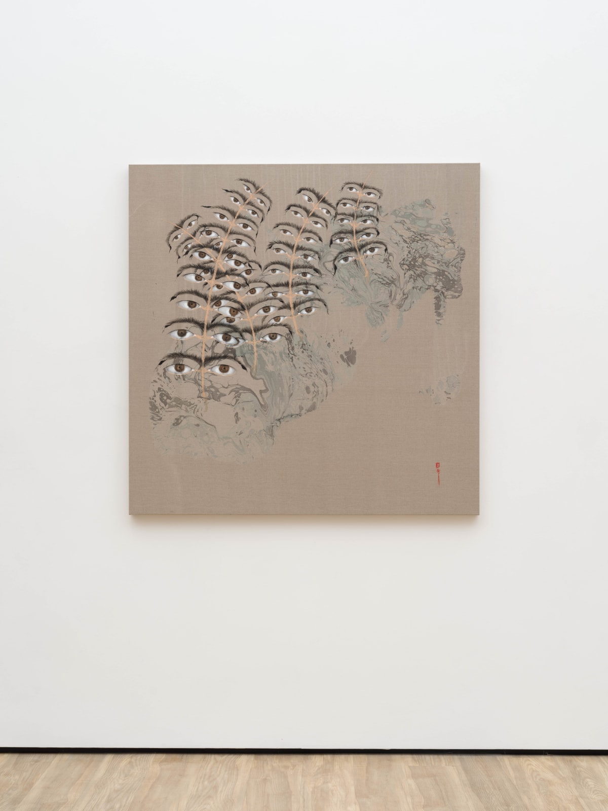 Hayv Kahraman, Eyebrow Field, 2024