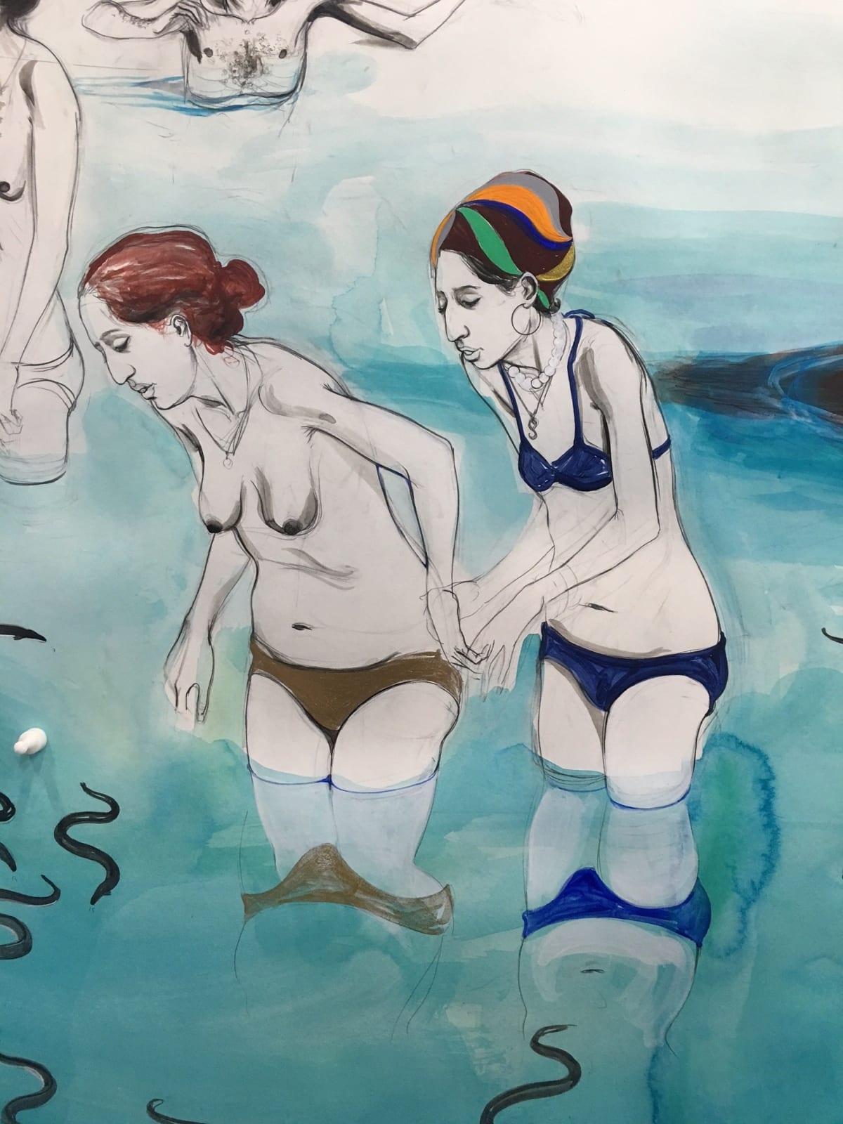 Charles Avery, Untitled (Bathers in the Memory of Conchious-Ness), 2016