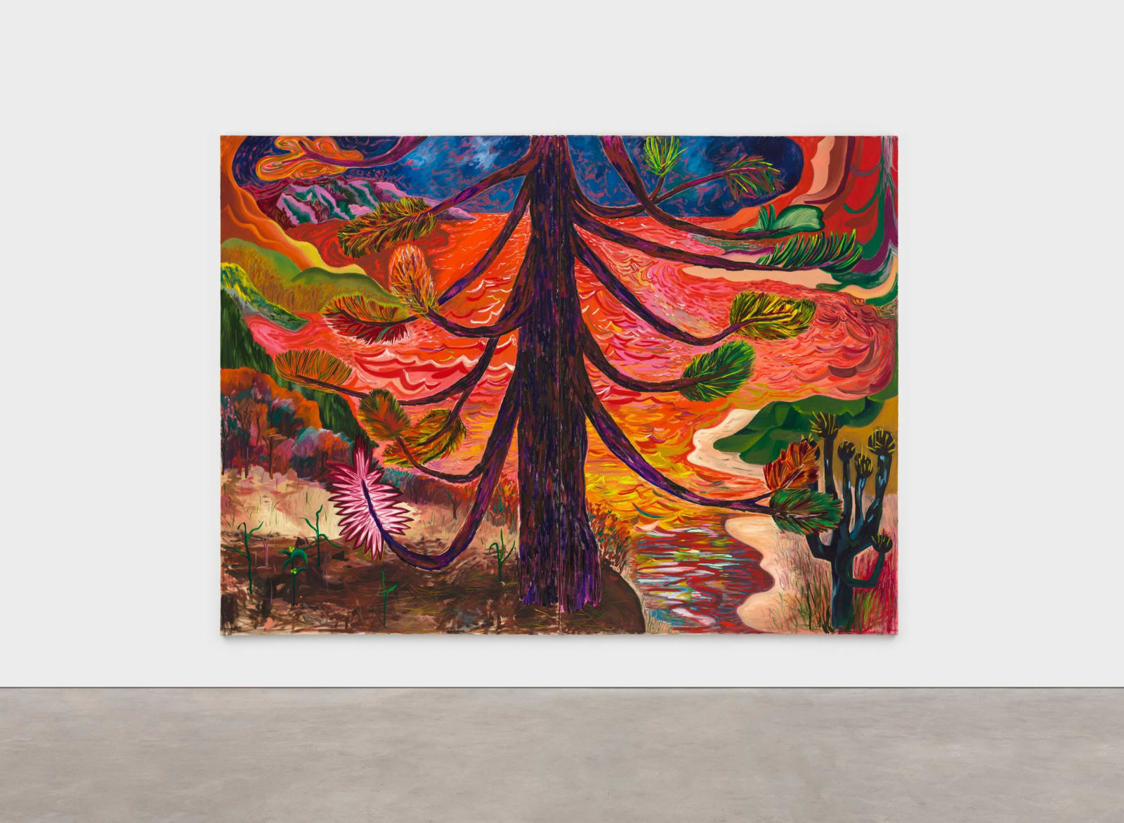Shara Hughes, Collide, 2022