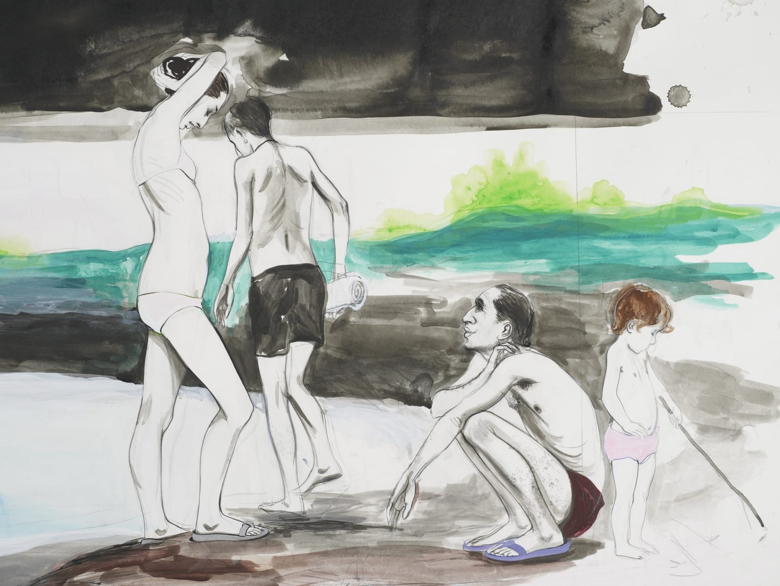 Charles Avery, Untitled (Bathers in the Memory of Conchious-Ness), 2016