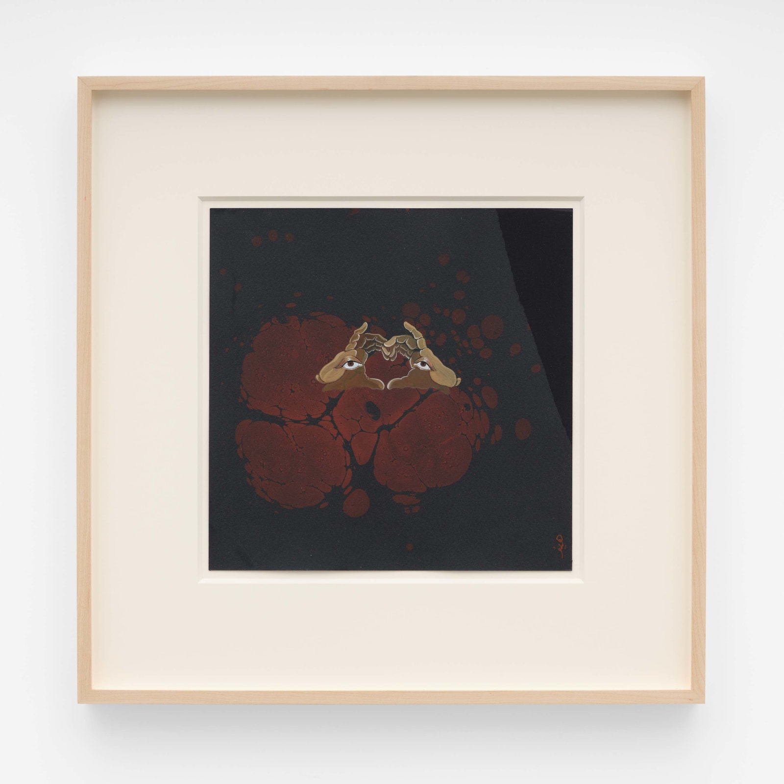 Hayv Kahraman, Love eyes on black, 2024