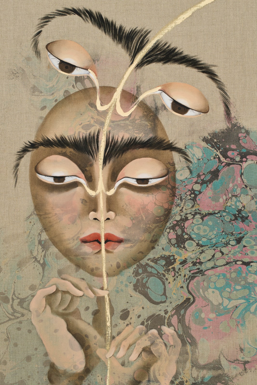 Hayv Kahraman, Look Me in the Eyes, No. 5, 2023