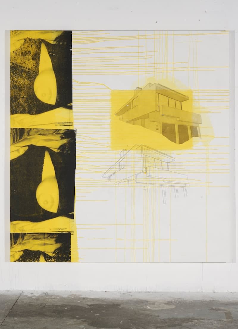 Julião Sarmento, Silver Lake Yellow Boob, 2010/2011