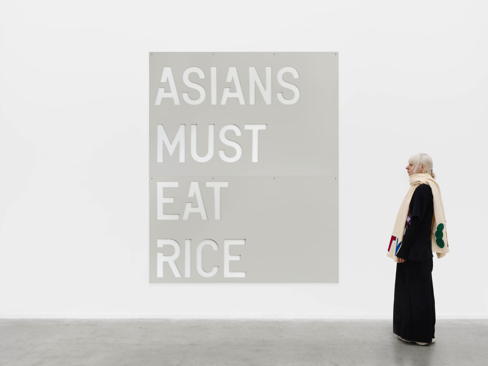 Rirkrit Tiravanija, untitled 2018 (asians must eat rice), 2018
