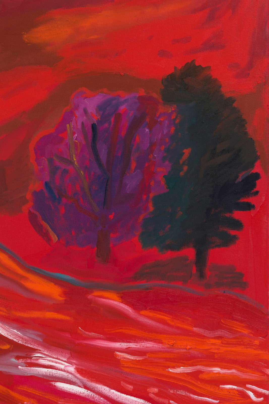 Shara Hughes, Fire Inside Me, 2022