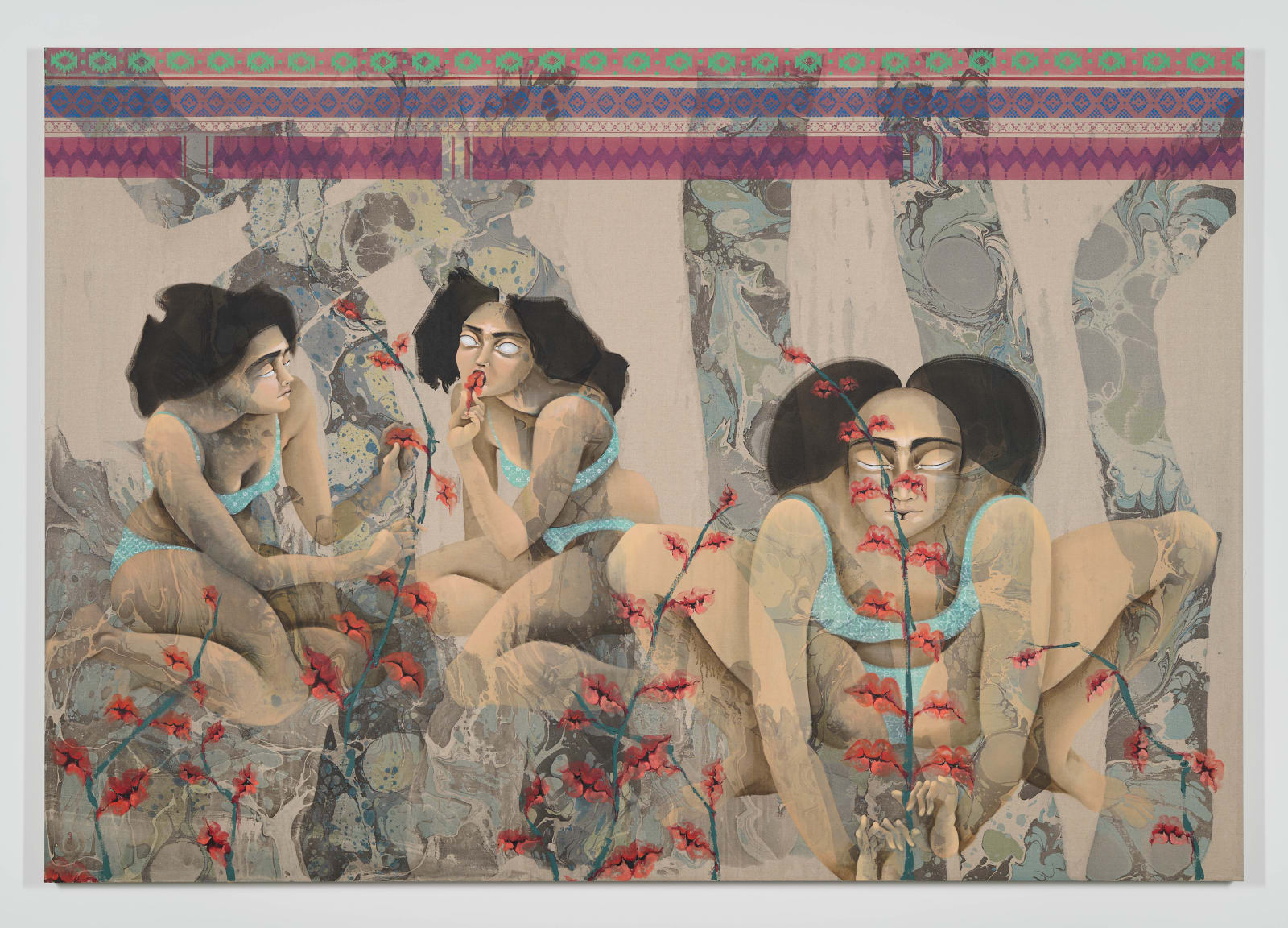Hayv Kahraman, Lip Plants, 2023