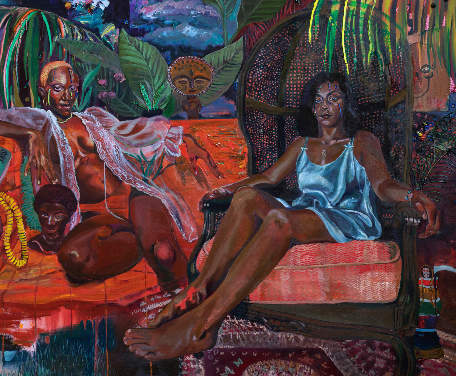 Gisela McDaniel, Complex Faces, 2020