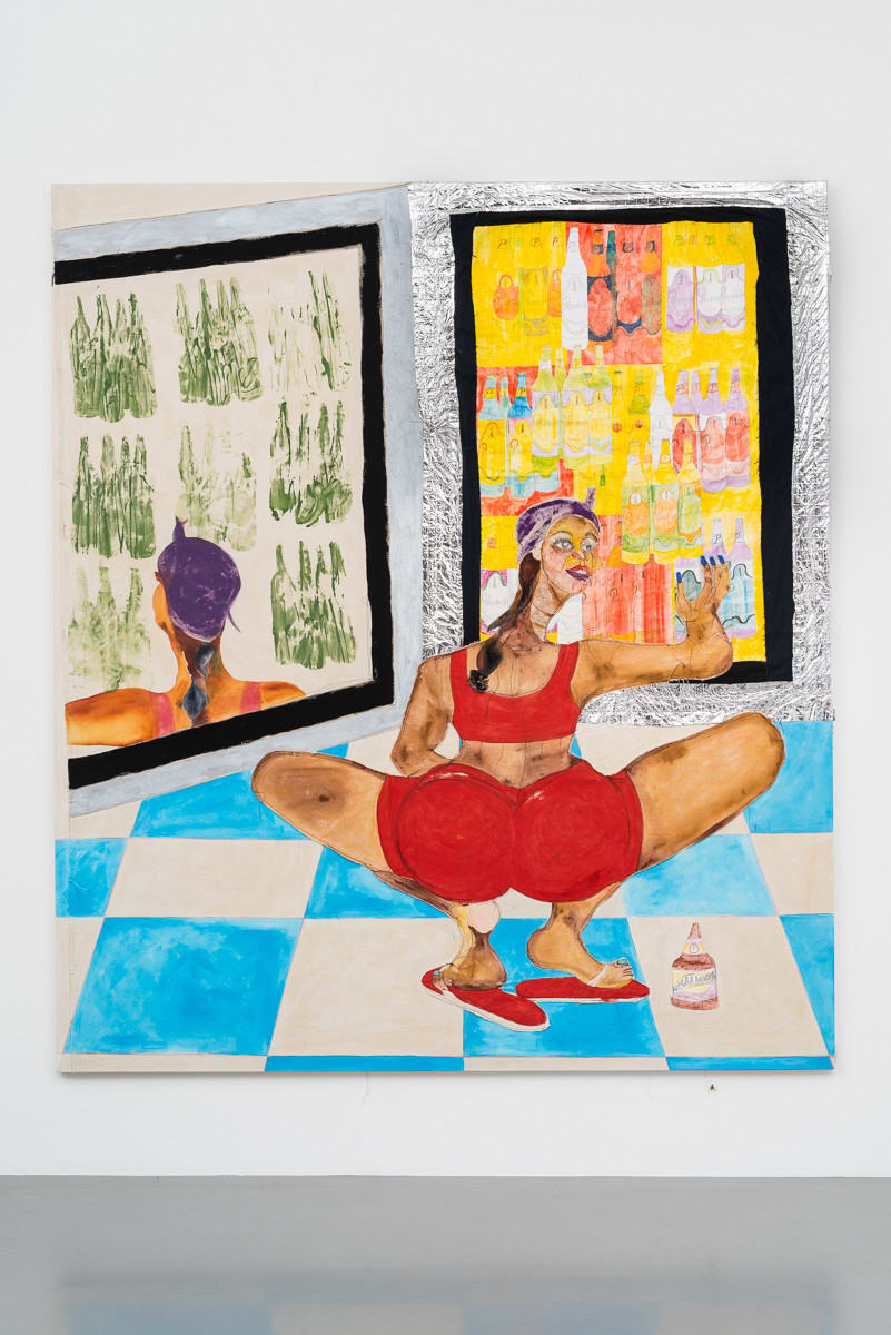 Tschabalala Self, Bodega Run Diptych, 2017