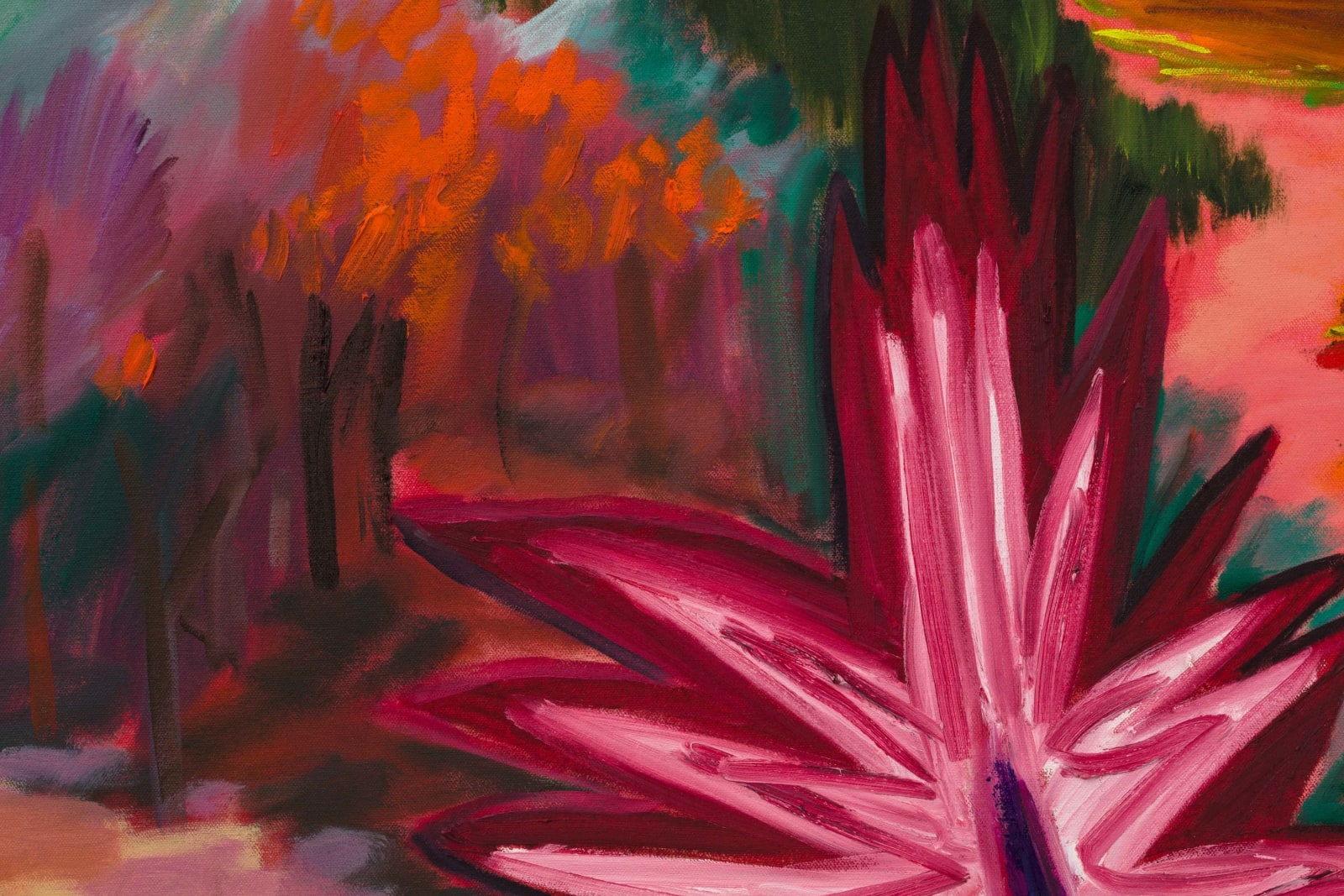 Shara Hughes, Collide, 2022