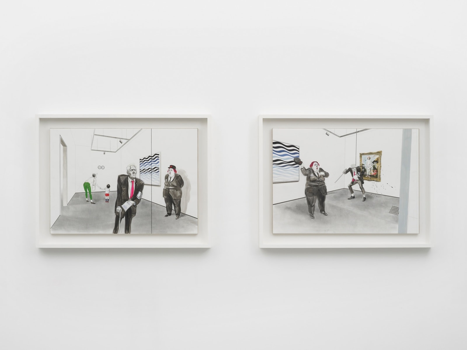 Charles Avery, Untitled (It Means It Means; Gonzalez-Torres, Ray, Riley, Watteau), 2013