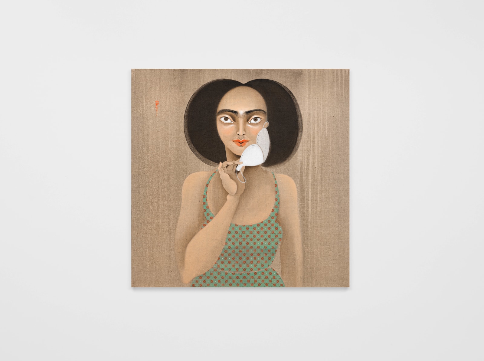 Hayv Kahraman, Moustache mask, 2021