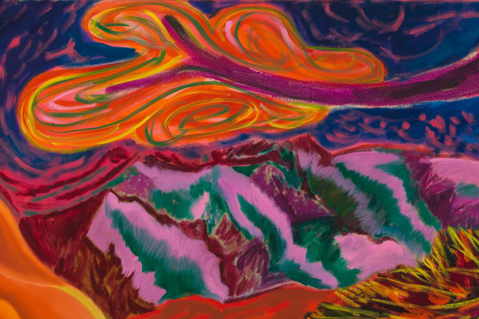 Shara Hughes, Collide, 2022