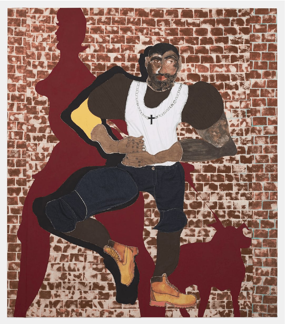 Tschabalala Self, Red Dog, 2019