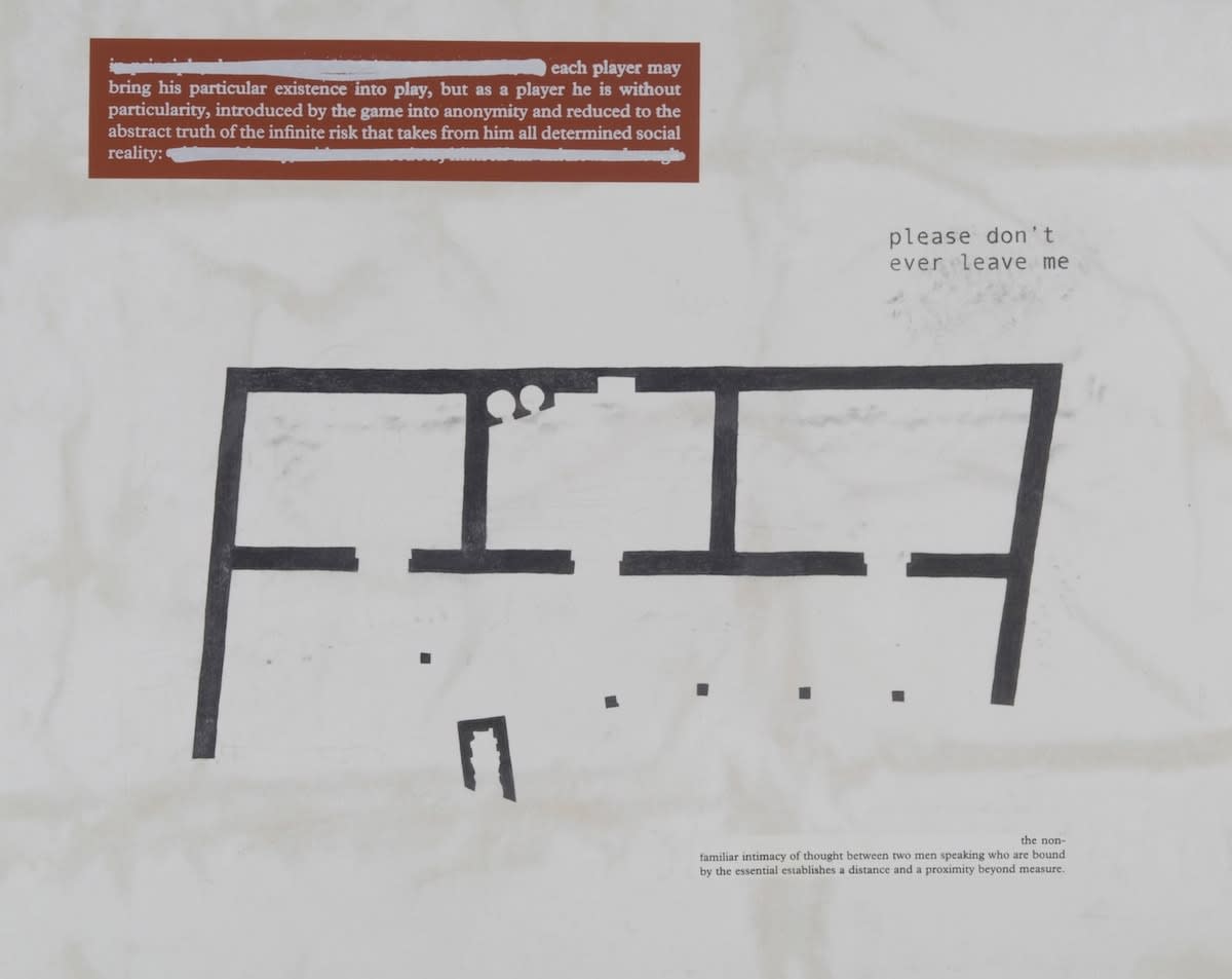 Julião Sarmento, Please Don’t Ever Leave Me, 2006