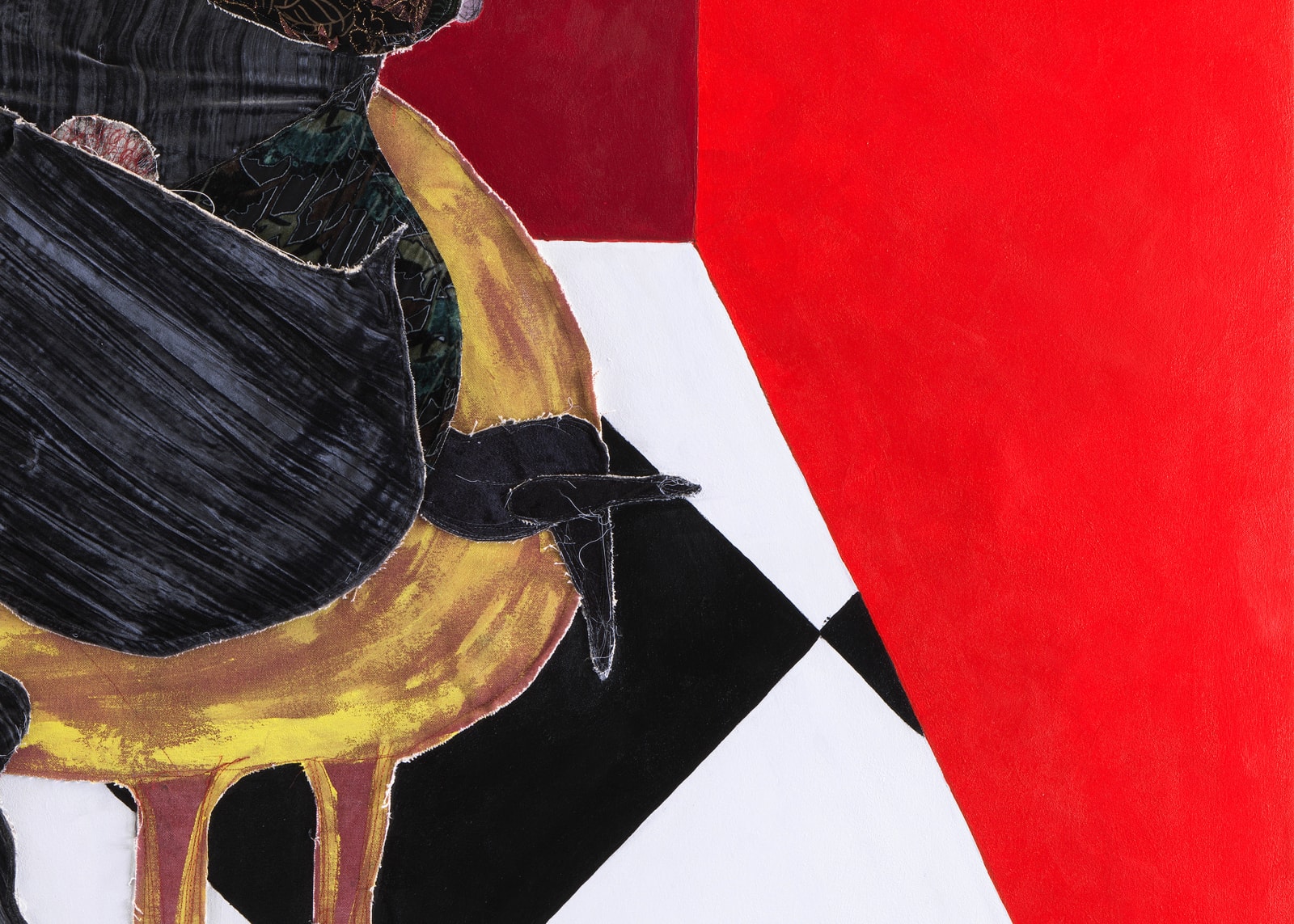 Tschabalala Self, Red Room, 2022