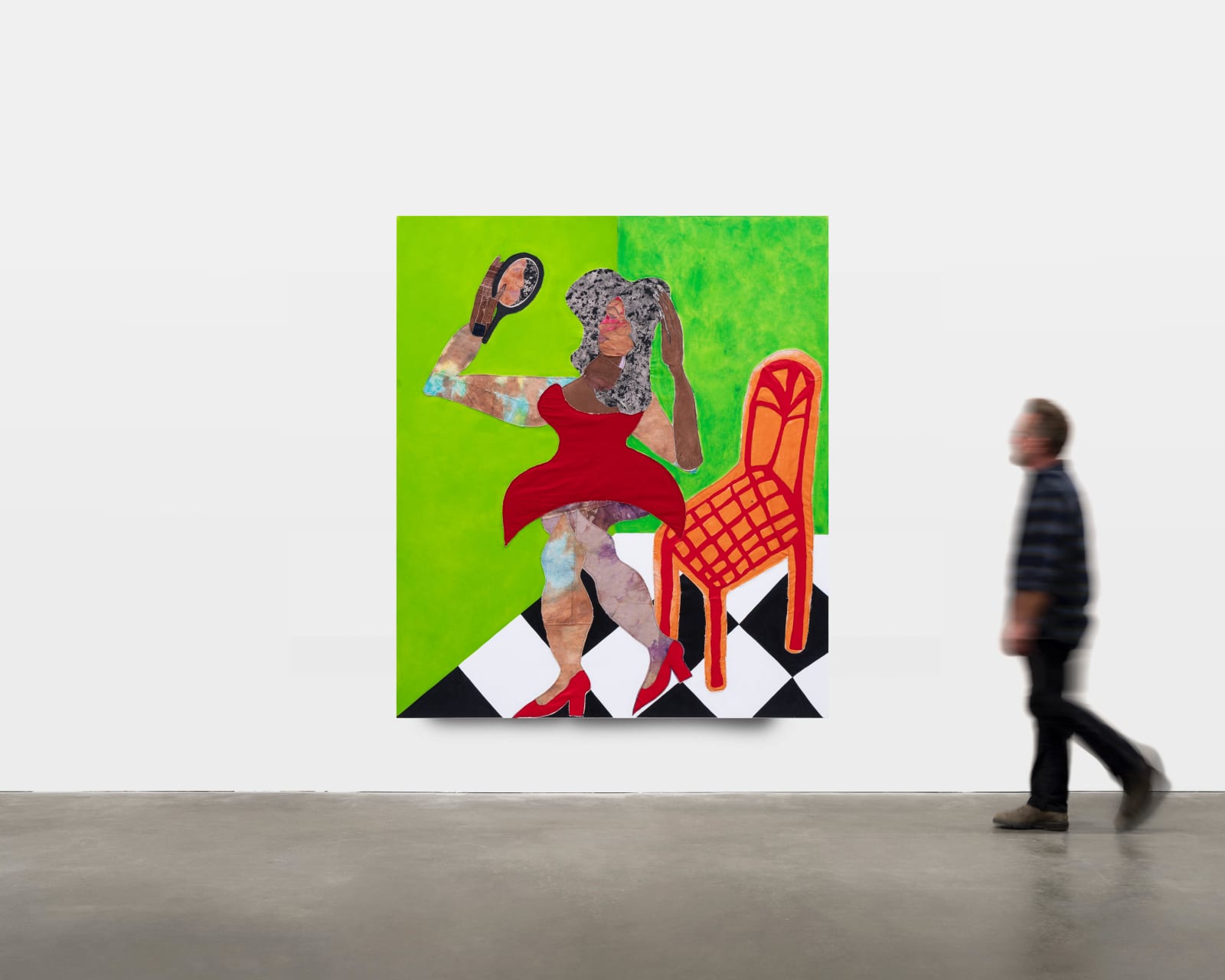 Tschabalala Self, Looking Glass, 2023