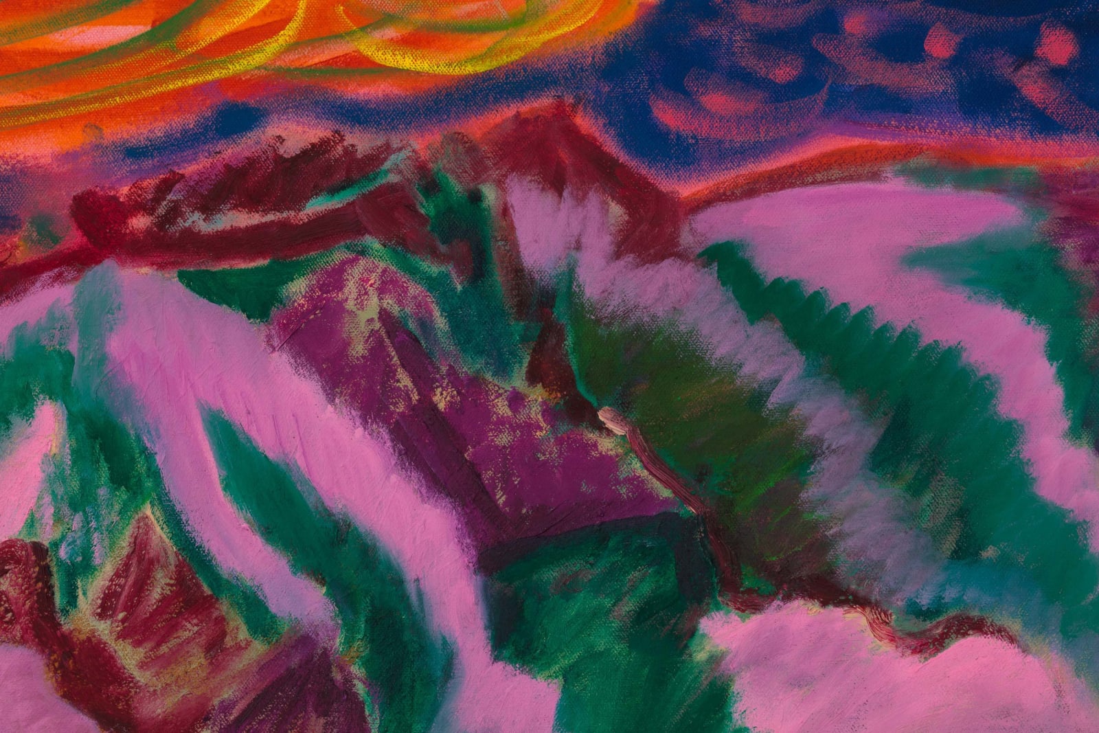 Shara Hughes, Collide, 2022