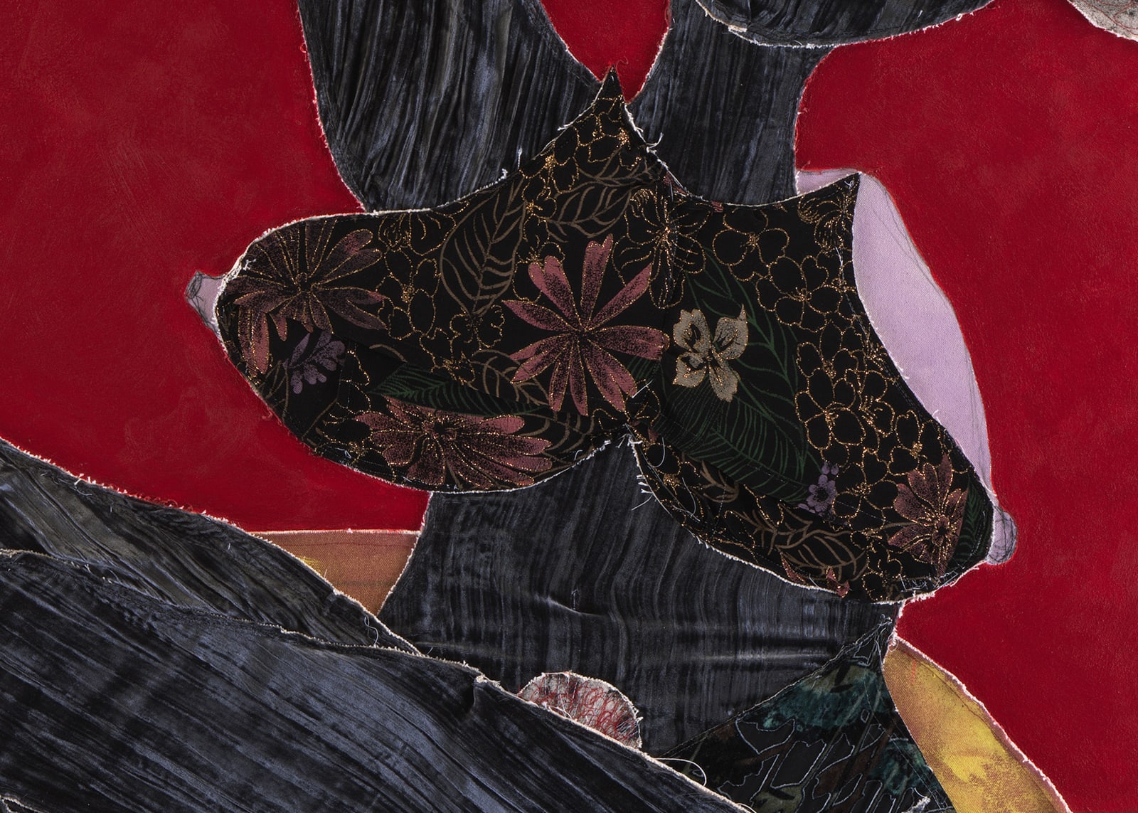 Tschabalala Self, Red Room, 2022