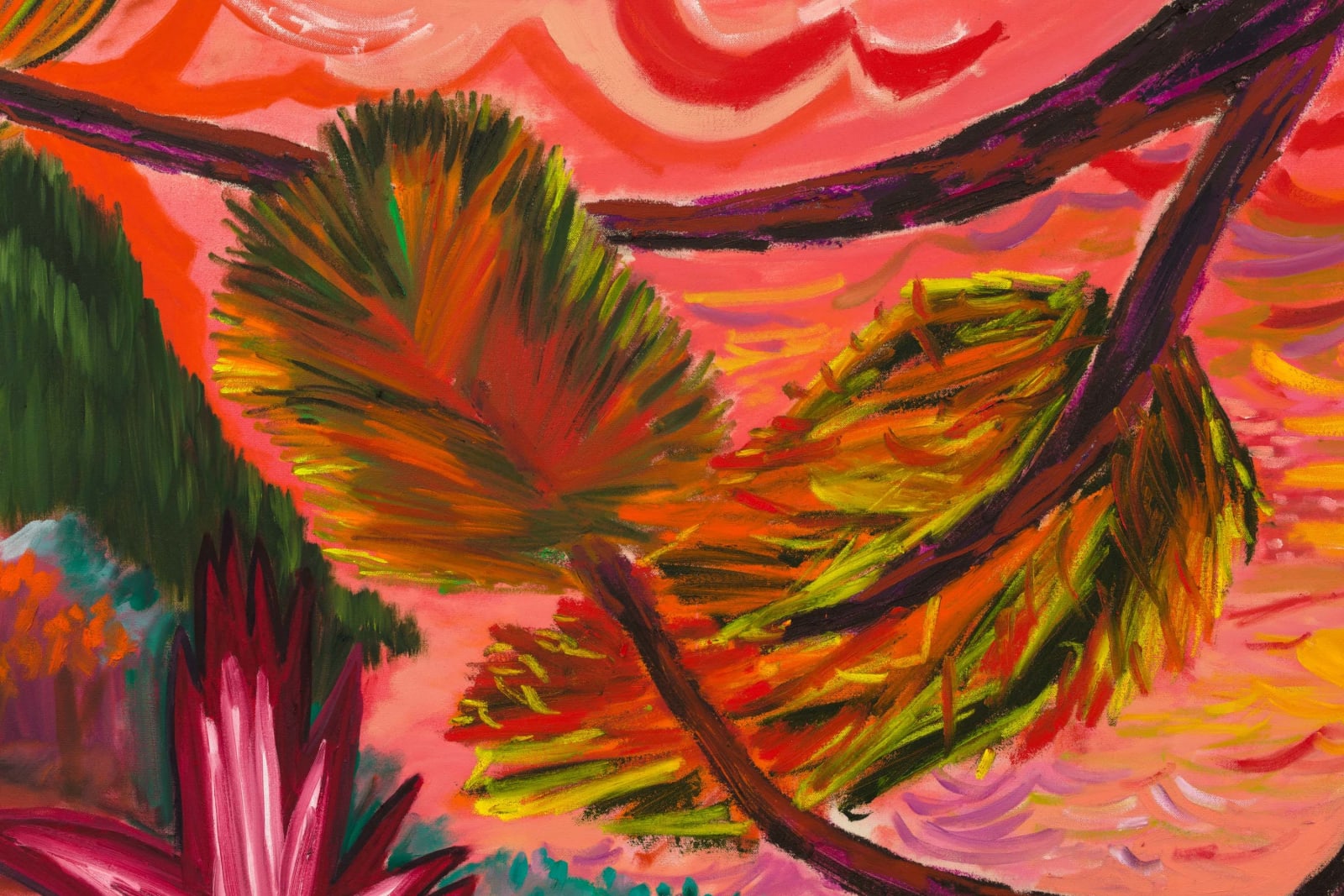 Shara Hughes, Collide, 2022