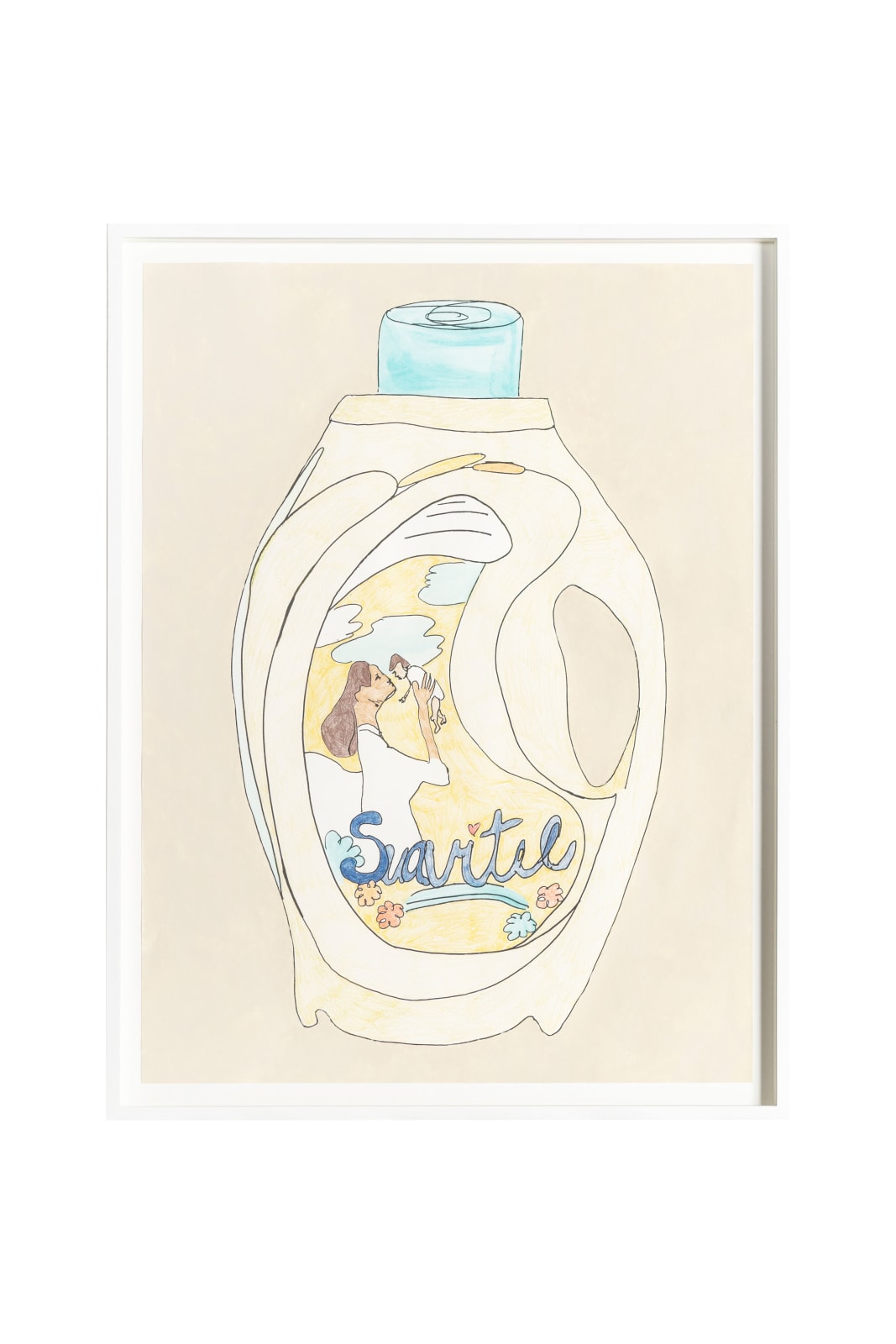 Tschabalala Self, Clean House 5 - Suavitel Yellow, 2018