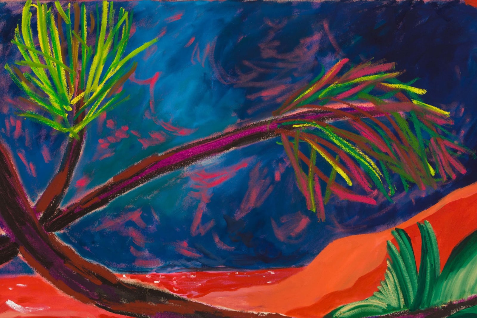 Shara Hughes, Collide, 2022
