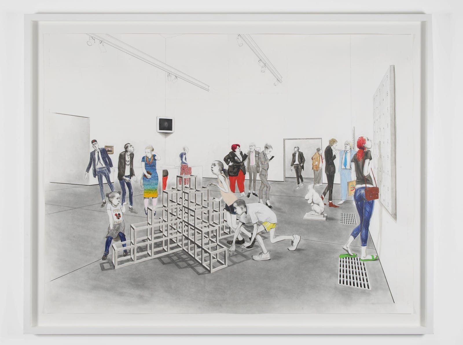 Charles Avery, Untitled (It Means It Means; Bourgeois, Friedrich, LeWitt, Lichtenstein, Malevich, Morris, Polke, Stieglitz), 2013
