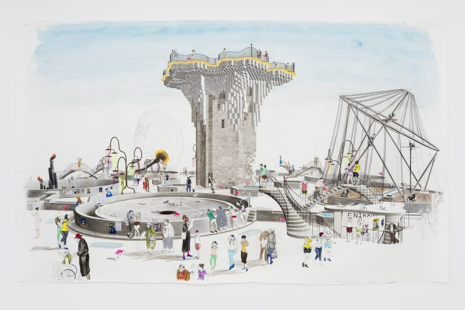Charles Avery, Untitled (Inner Circle, Onomatopoeia Zoo), 2016