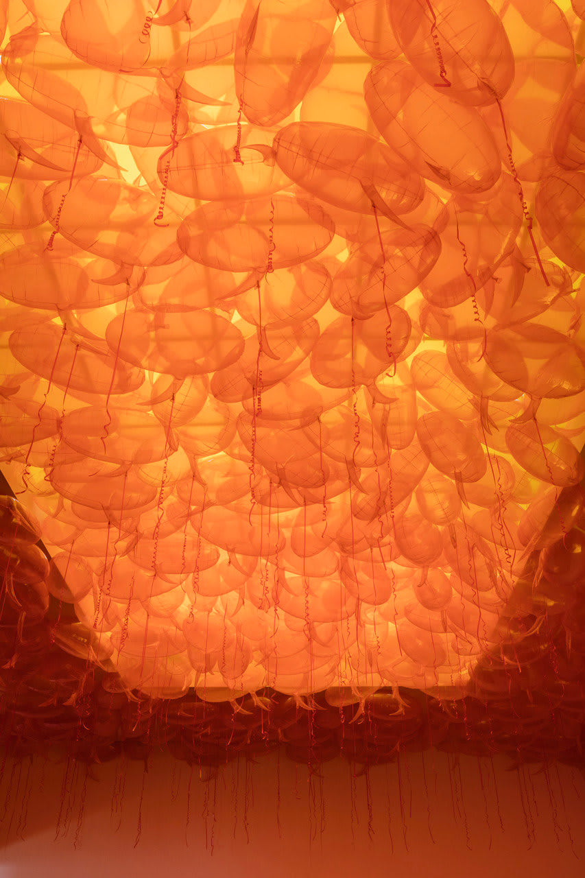 Philippe Parreno, Speech Bubbles (Transparent Orange), 2016