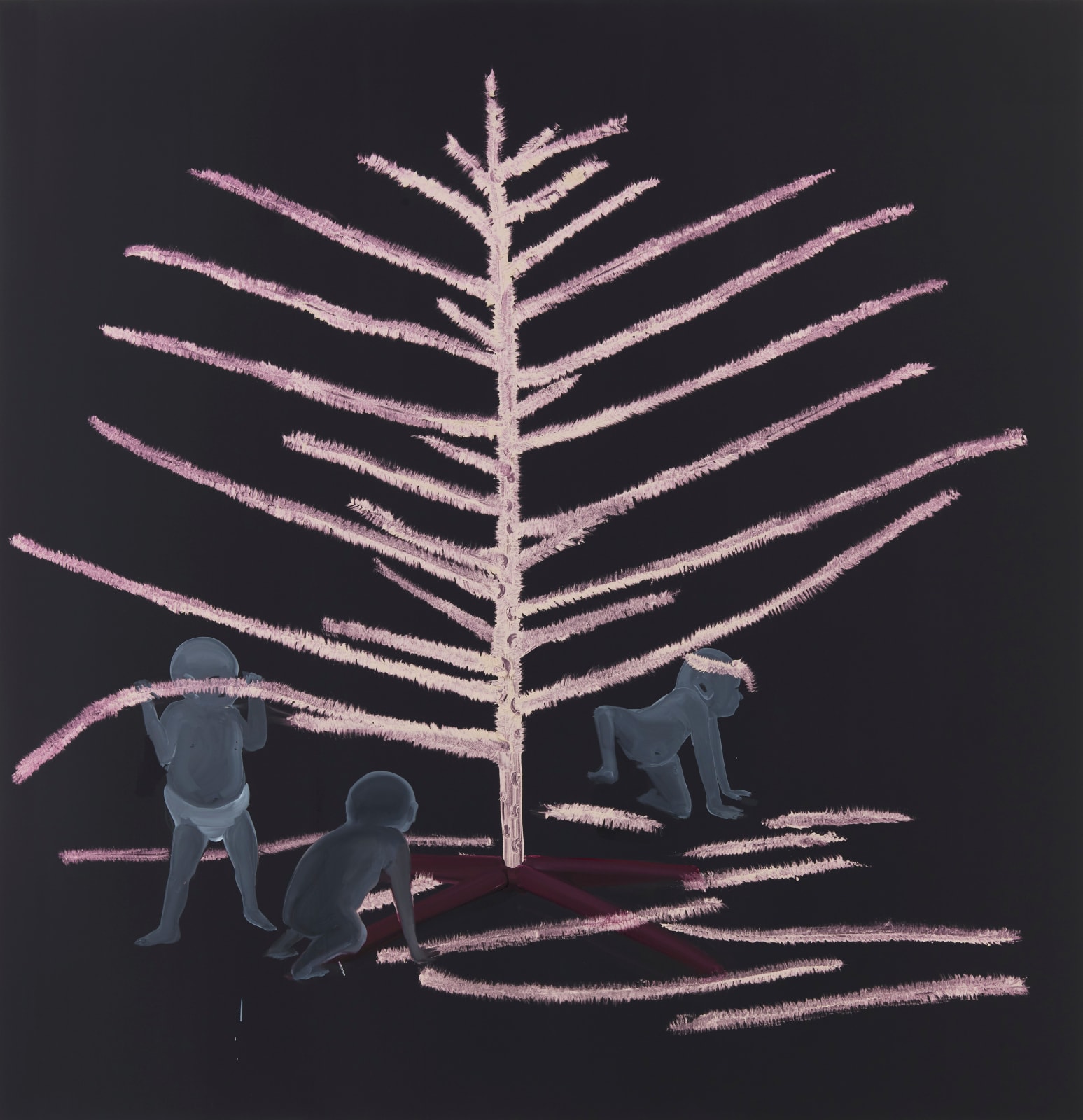 Tala Madani, Tinsel Tree Broken, 2020