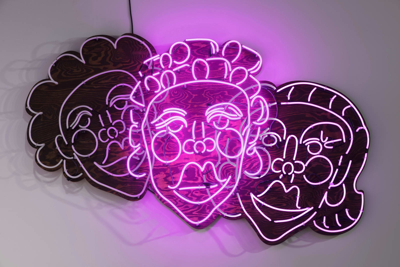 Tschabalala Self, Wash N' Set [Pink], 2019