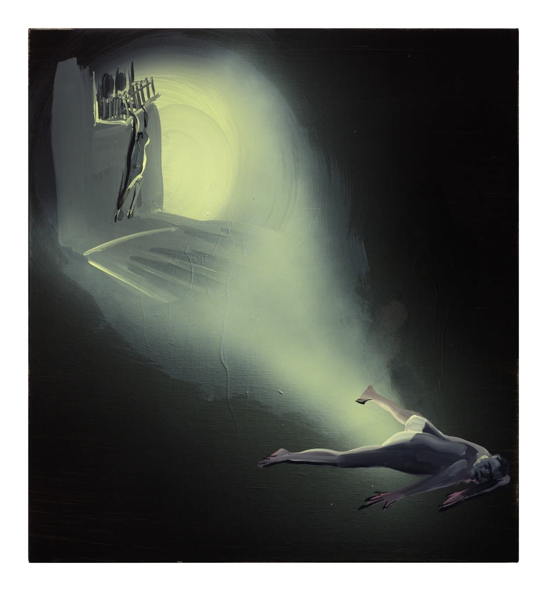 Tala Madani, Rear Projection (The Fall), 2016