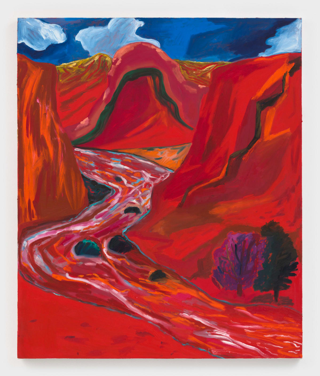 Shara Hughes, Fire Inside Me, 2022